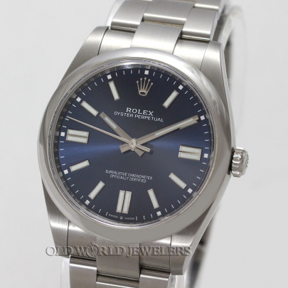 Rolex Oyster Perpetual 41 Ref 124300 Steel Blue Dial